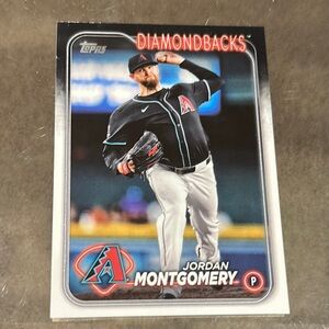 Topps Diamondbacks Card with Red and Black Accents